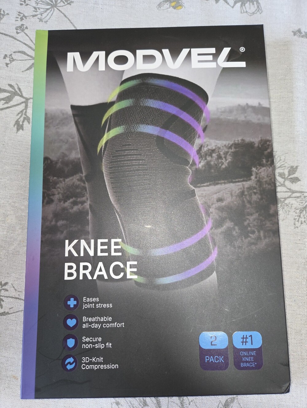 2 Pack Knee Compression Sleeve NIB
